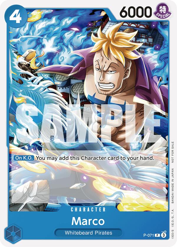Marco (Two Legends Pre-Release) - P-071 - (One Piece Promotion Cards)