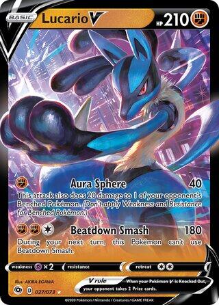 Lucario V - 027/073 (Non-Holo) - 27/73 - (Deck Exclusives)
