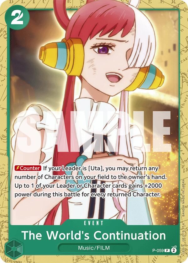 The World's Continuation - P-059 - (Starter Deck 16: GREEN Uta)