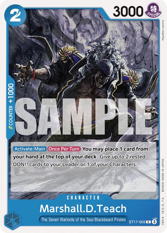 Marshall.D.Teach - ST17-005 - (Starter Deck 17: BLUE Donquixote Doflamingo)