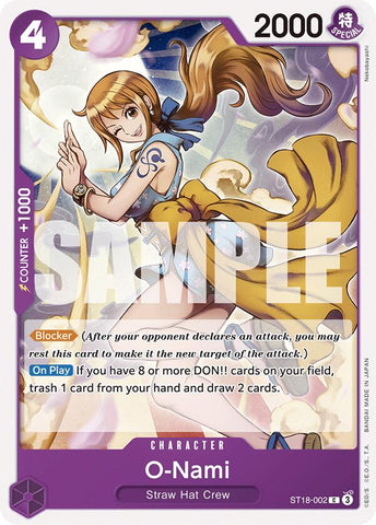 O-Nami - ST18-002 - (Starter Deck 18: PURPLE Monkey.D.Luffy)