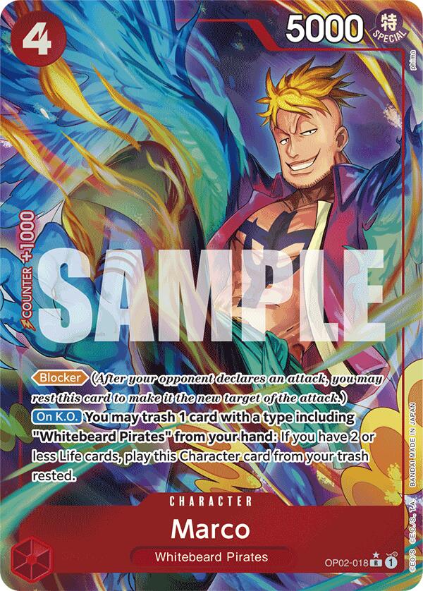 Marco (Alternate Art) - OP02-018 - (Premium Booster -The Best-)