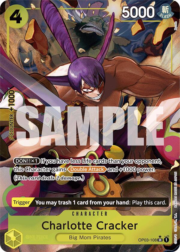 Charlotte Cracker (Alternate Art) - OP03-108 - (Premium Booster -The Best-)