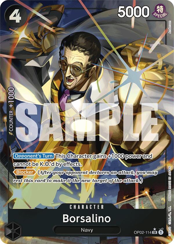 Borsalino (Alternate Art) - OP02-114 - (Premium Booster -The Best-)