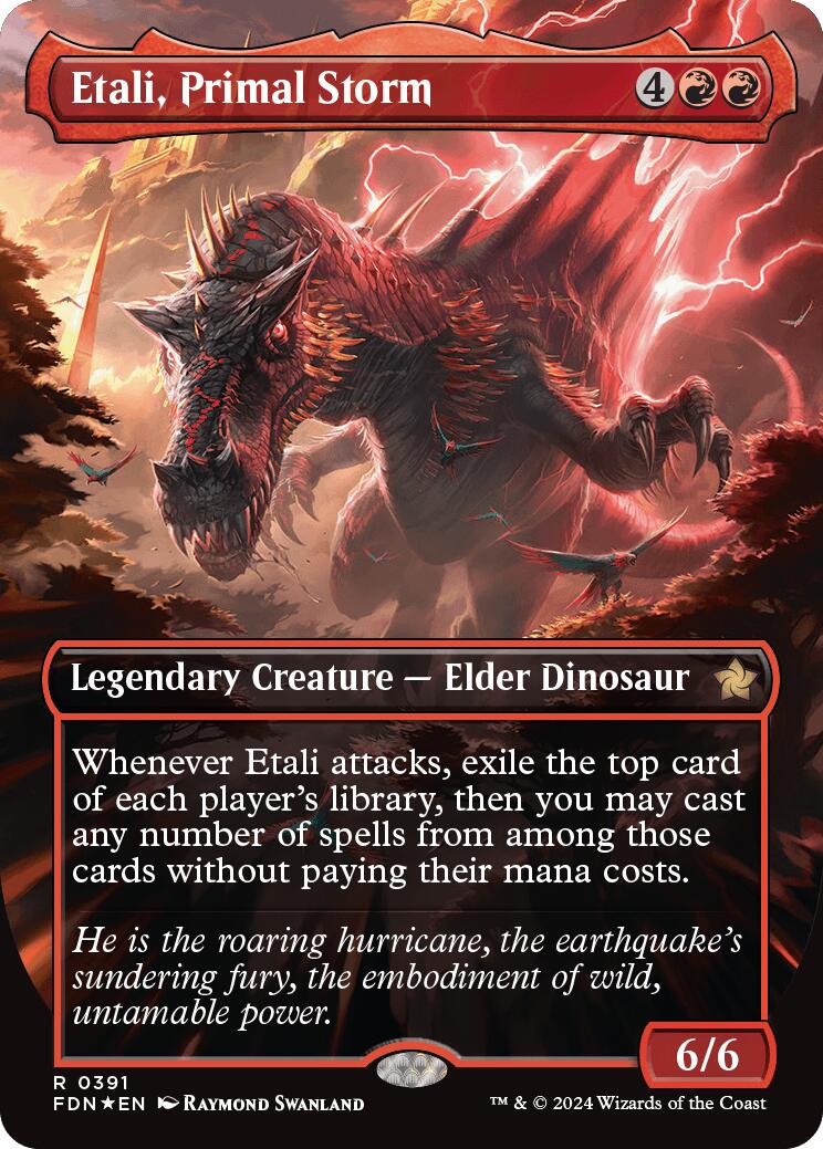 Etali, Primal Storm (Borderless) (Mana Foil) [FDN - 391]