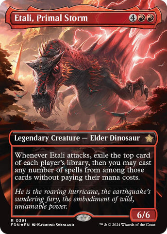 Etali, Primal Storm (Borderless) (Mana Foil) [FDN - 391]
