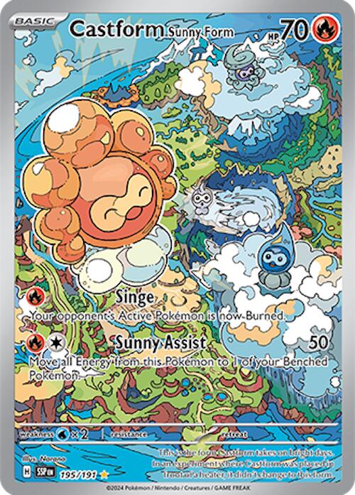 Castform Sunny Form - 195/191 - 195/191 - (SV08: Surging Sparks)