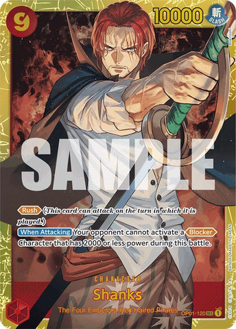 Shanks (OP01-120) (Reprint) - OP01-120 - (Premium Booster -The Best-)