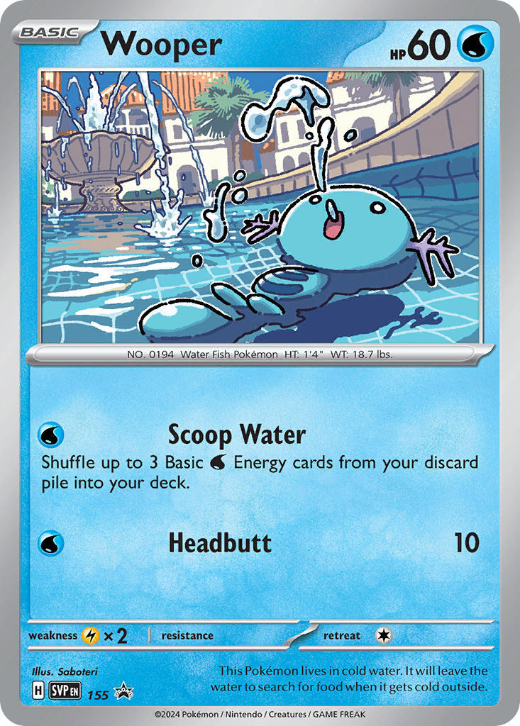 Wooper - 155 - 155 - (SV: Scarlet & Violet Promo Cards)