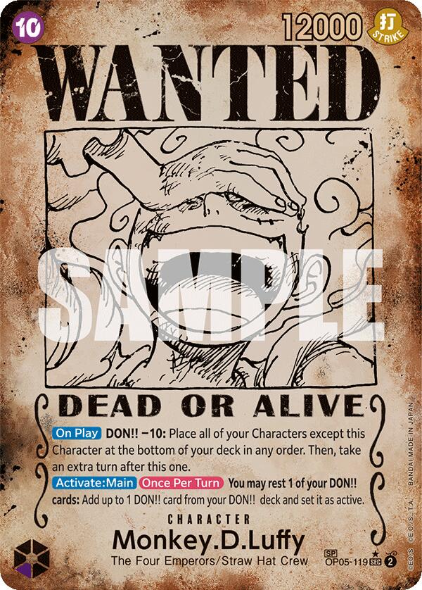 Monkey.D.Luffy (Wanted Poster) - OP05-119