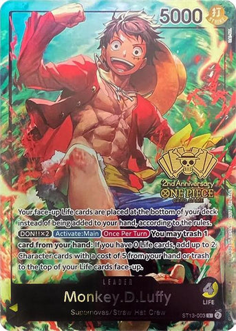 Monkey.D.Luffy (2nd Anniversary Tournament) - ST13-003