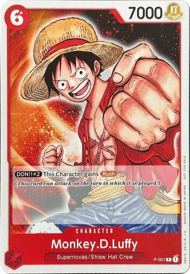Monkey.D.Luffy (001) - P-001 - (One Piece Demo Deck Cards)