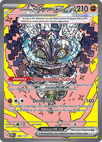 Cornerstone Mask Ogerpon ex - 160/131 - 160/131 - (SV: Prismatic Evolutions)