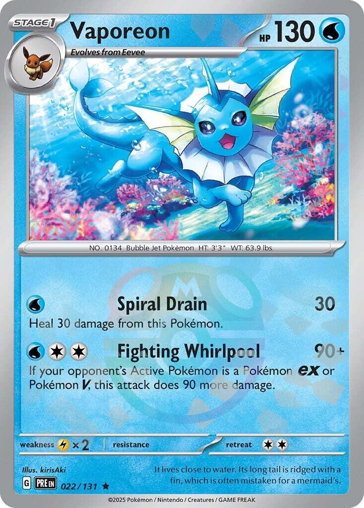 Vaporeon (Master Ball Pattern) - 022/131