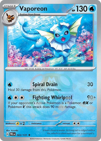 Vaporeon (Master Ball Pattern) - 022/131