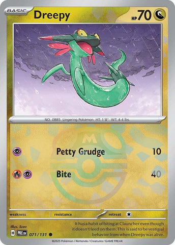 Dreepy (Master Ball Pattern) - 071/131 - (SV: Prismatic Evolutions)