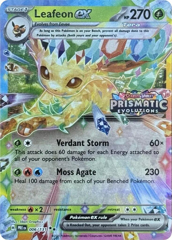 Leafeon ex - 006/131 (Prismatic Evolutions Stamp) - 006/131