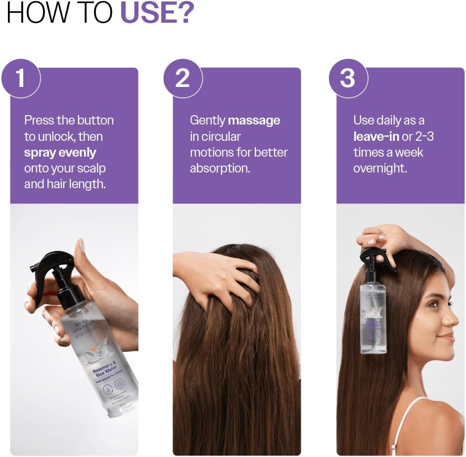 Bare Anatomy Rosemary & Rice Water Hair Spray - 200ml