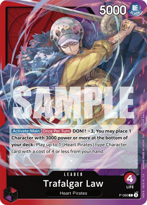 Trafalgar Law (OP10 Release Event) - P-086 - (One Piece Promotion Cards)