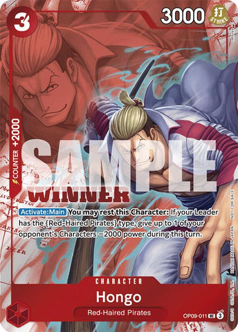 Hongo (Winner Pack 2025 Vol. 2) - OP09-011 - (One Piece Promotion Cards)