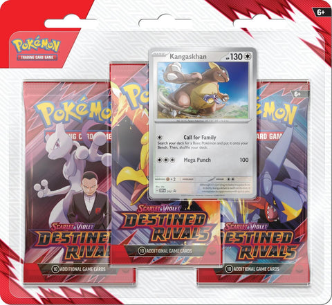Pokemon TCG: Destined Rivals 3 Pack Blister [Kangaskhan]