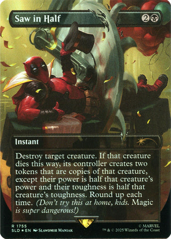 Saw in Half (Rainbow Foil) - 1755 - (Secret Lair Drop Series)