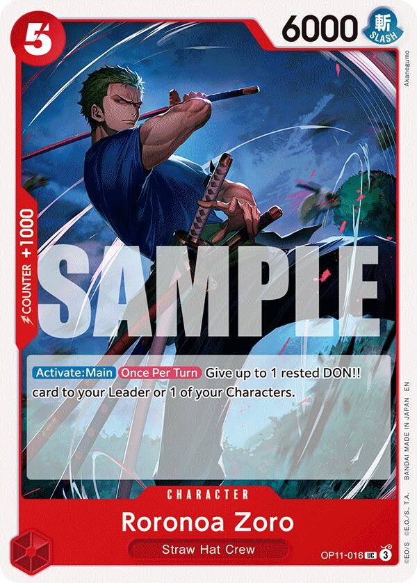 Roronoa Zoro - OP11-016 - (A Fist of Divine Speed)