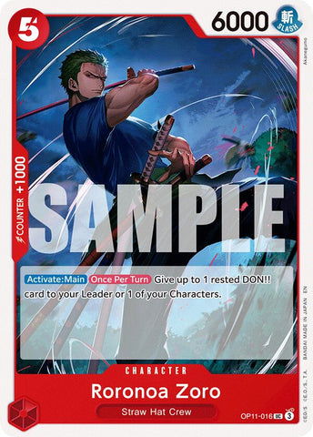 Roronoa Zoro - OP11-016 - (A Fist of Divine Speed)