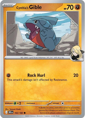 Cynthia's Gible - 102/182