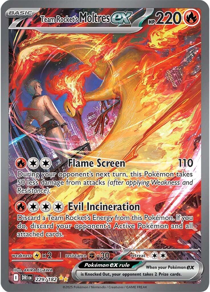 Team Rocket's Moltres ex - 229/182 - 229/182 - (SV10: Destined Rivals)