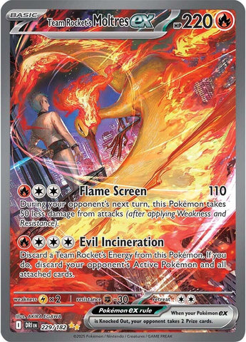 Team Rocket's Moltres ex - 229/182 - 229/182 - (SV10: Destined Rivals)