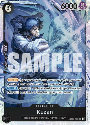Kuzan - ST27-003 - (Starter Deck 27: BLACK Marshall.D.Teach)