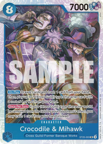 Crocodile & Mihawk - ST25-003 - (Starter Deck 25: BLUE Buggy)