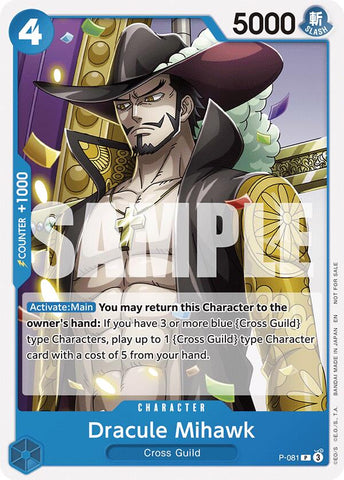 Dracule Mihawk (OP11 Release Event) - P-081 - (One Piece Promotion Cards)