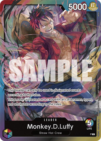Monkey.D.Luffy (Release Event Leader) - P - (One Piece Promotion Cards)