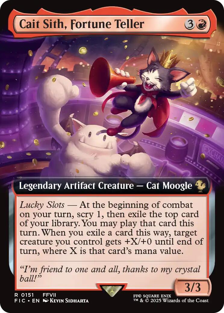 Cait Sith, Fortune Teller (Extended Art) - 151 - (Commander: FINAL FANTASY)