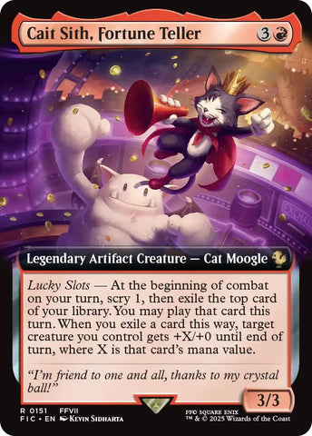 Cait Sith, Fortune Teller (Extended Art) - 151 - (Commander: FINAL FANTASY)