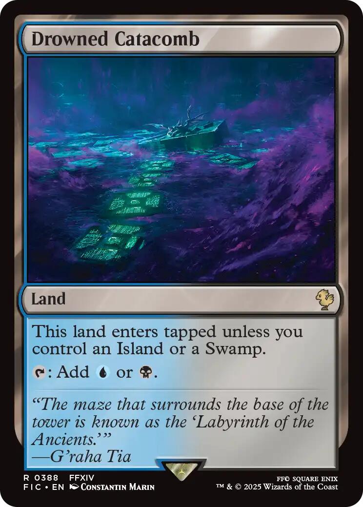 Drowned Catacomb (Surge Foil) - 388 - (Commander: FINAL FANTASY)