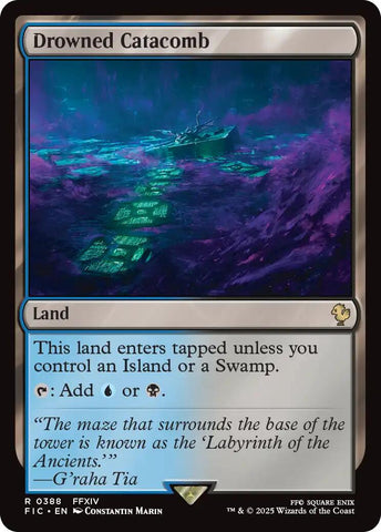 Drowned Catacomb (Surge Foil) - 388 - (Commander: FINAL FANTASY)