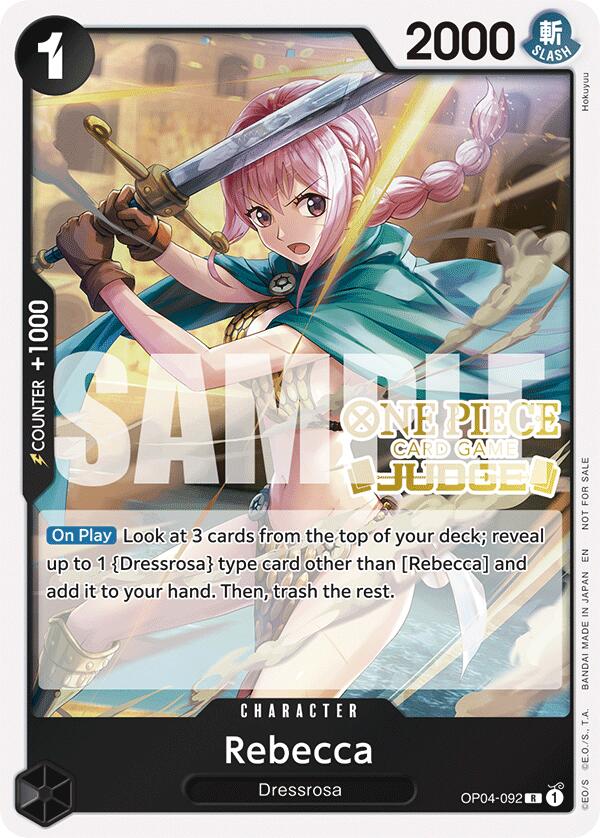 Rebecca (Judge Pack Vol. 6) - OP04-092 - (One Piece Promotion Cards)