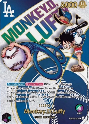 Monkey.D.Luffy (010) (Dodgers x ONE PIECE) - EB02-010