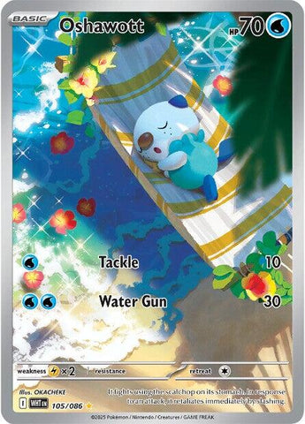 Oshawott - 105/086 - 105/086 - (SV: White Flare)