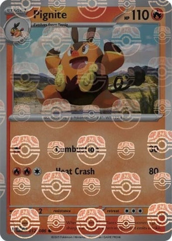 Pignite (Master Ball Pattern) - 012/086 - (SV: White Flare)