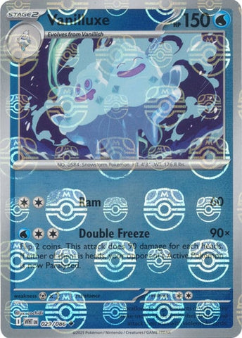 Vanilluxe (Master Ball Pattern) - 029/086 - (SV: White Flare)
