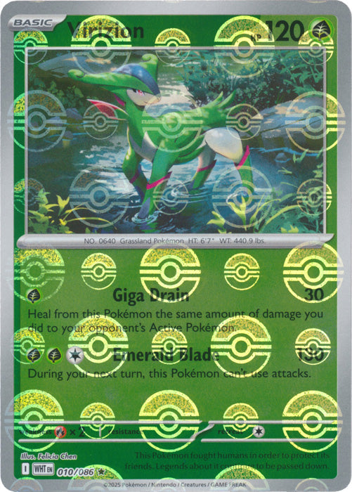 Virizion (Poke Ball Pattern) - 010/086 - (SV: White Flare)