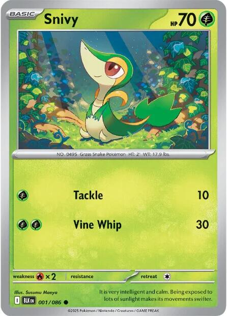 Snivy - 001/086 - (SV: Black Bolt)