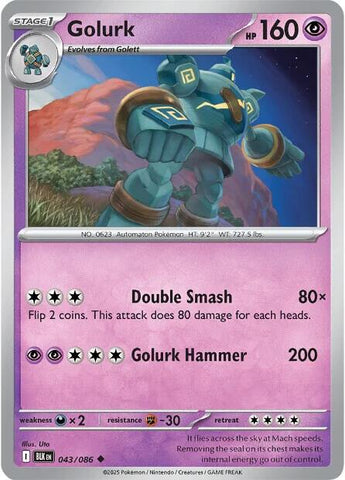 Golurk - 043/086 - (SV: Black Bolt)