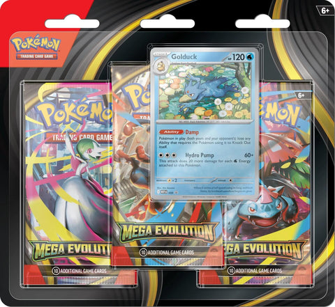 Pokemon TCG: Mega Evolution 3 Pack Blister [Golduck]