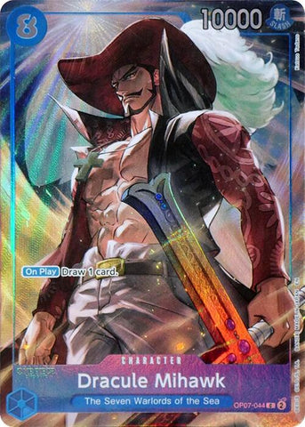 Dracule Mihawk (Seven Warlords of the Sea Binder Set) - OP07-044 - (One Piece Promotion Cards)