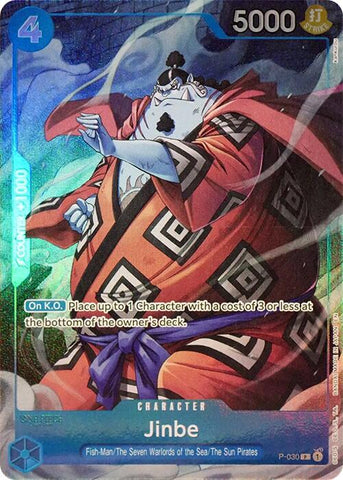 Jinbe (Seven Warlords of the Sea Binder Set) - P-030 - (One Piece Promotion Cards)